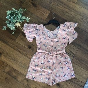 Good Luck Gem Floral Romper